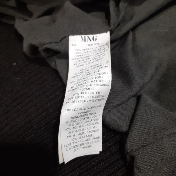 🌈MANGO LEATHER VEST SMALL - Picture 4 of 8